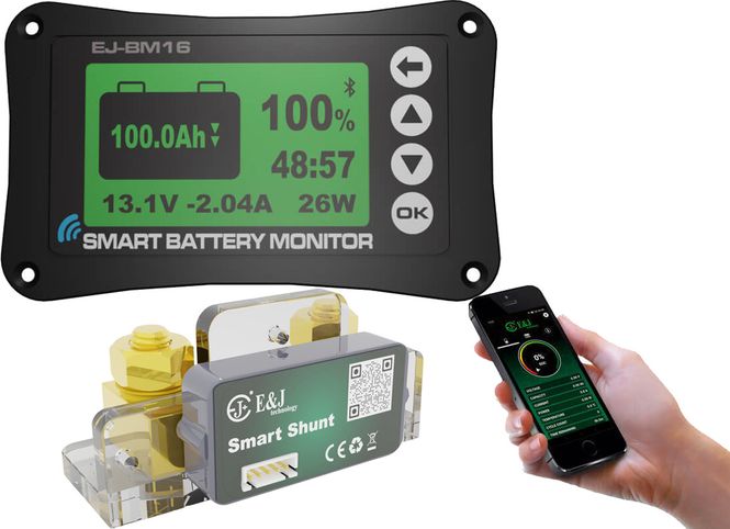 Hovedbilde Batterimonitor Smart med Lux LCD display