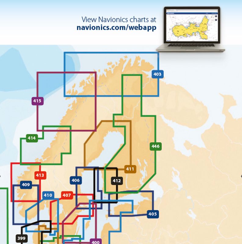 Navionics Kart Regular, valgfritt område SD