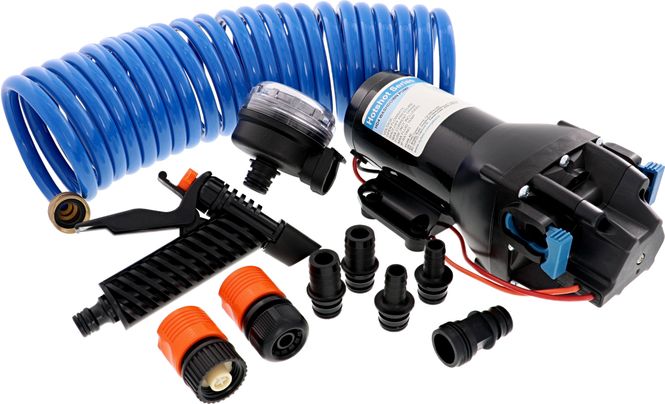 Hovedbilde Jabsco HotShot HD4 spylesett 12V m/slange