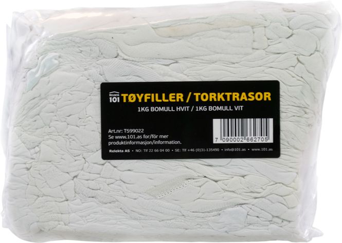 Hovedbilde Relekta 101 Tøyfiller 1kg Bomull Hvit