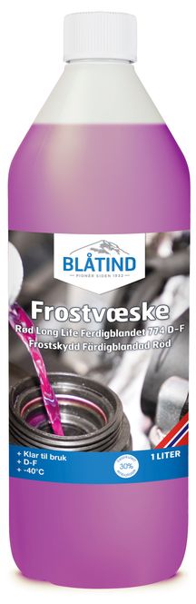 Hovedbilde Blåtind Frostvæske Rød Long Life Ferdigblandet ...