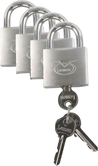 Hovedbilde Lemen Hengelås 4 pcs Master key