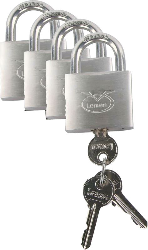 Lemen Hengelås 4 pcs Master key