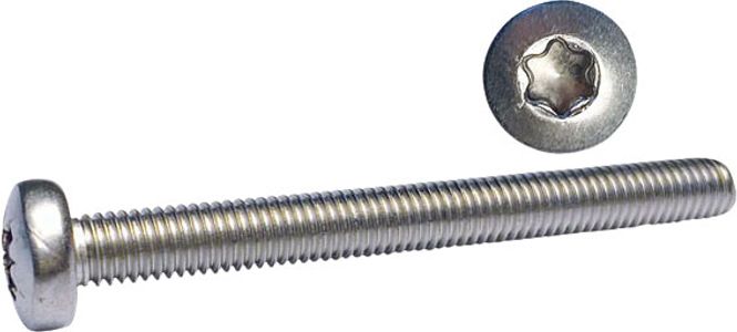 Hovedbilde Syrefaste maskinskruer A4, panhode, torx